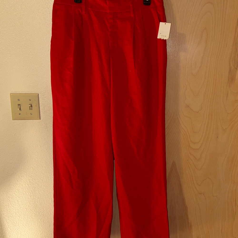 a new day: Women's Vibrant Red Trousers size 10